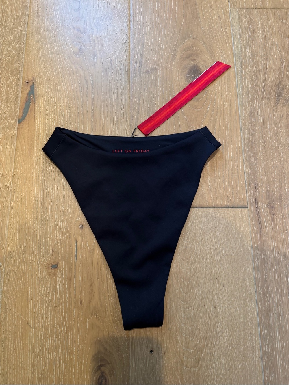 Left On Friday Black Bikini Bottom Size Medium NWOT